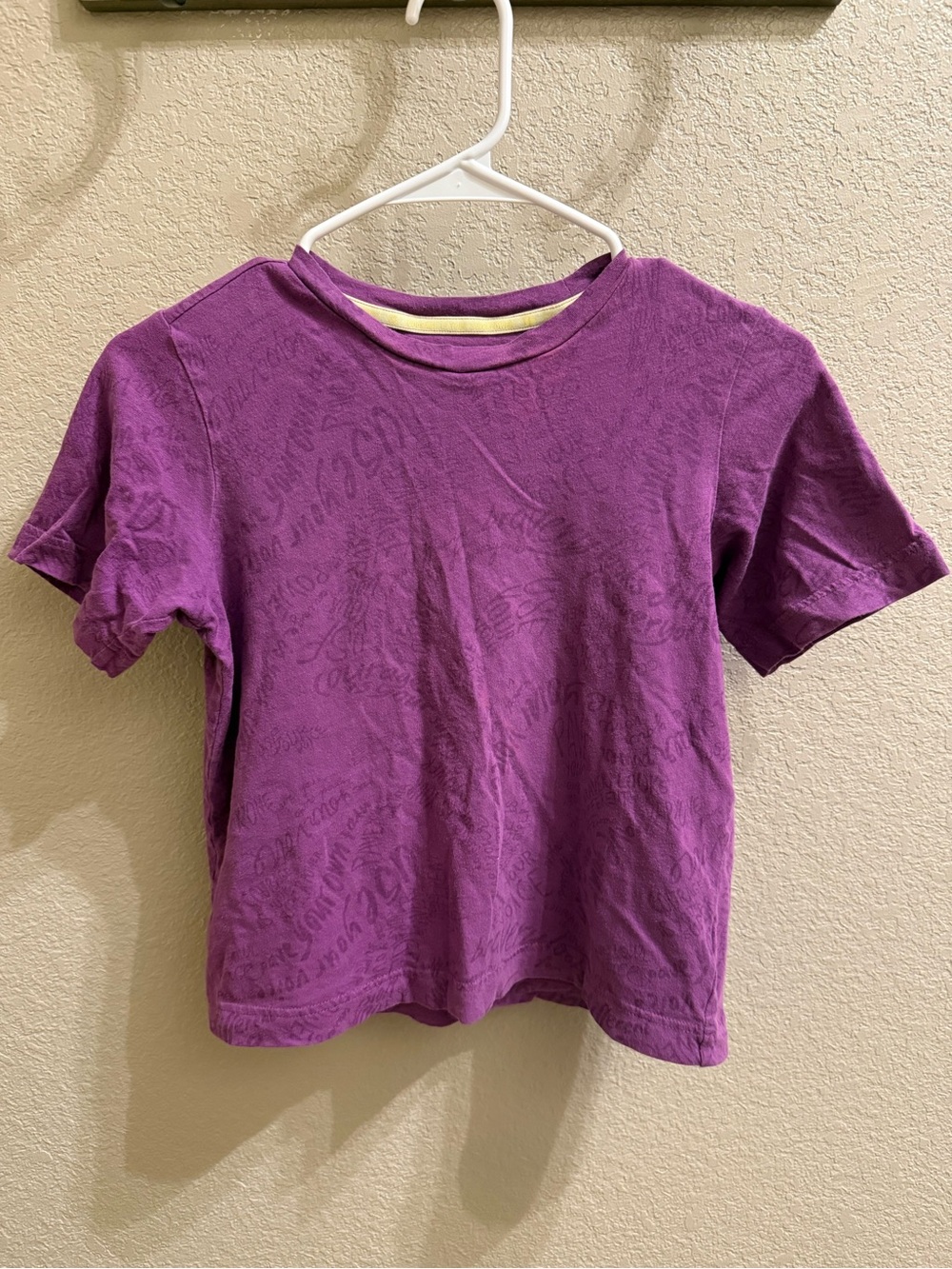 Athleta Girls' Heathered Purple Short Sleeve Tee